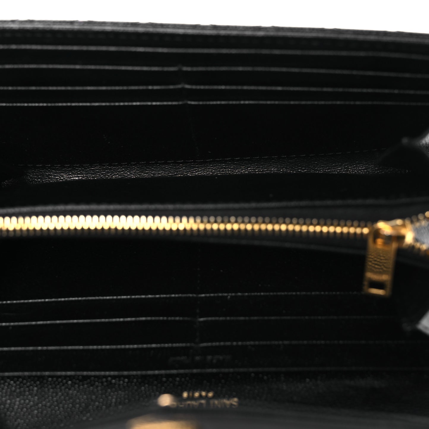 Grain De Poudre Mixed Matelasse Triquilt Large Monogram Wallet Black
