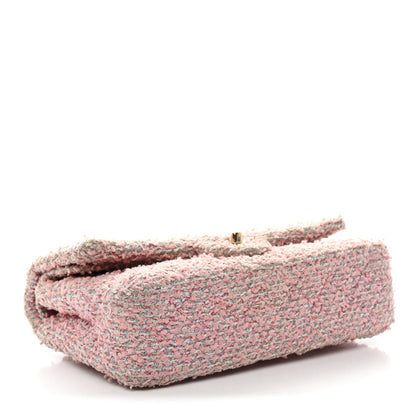 Chanel Tweed Medium Double Flap Pink 6 of 23