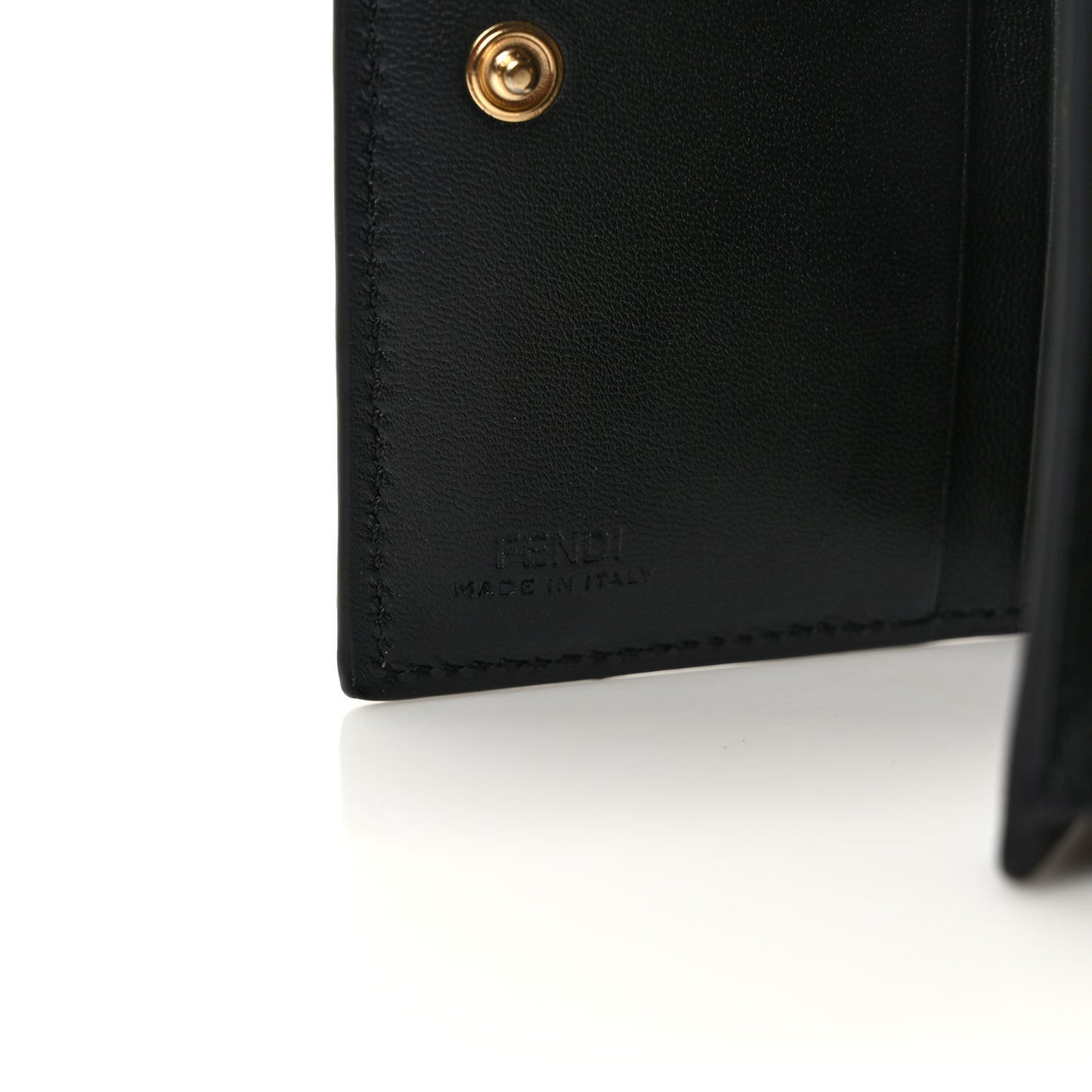 X JOSHUA VIDES Nappa FF Embossed Baguette Wallet White Black
