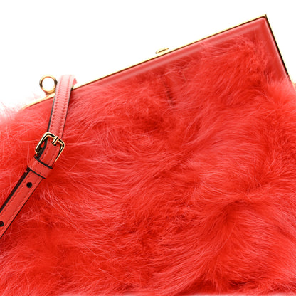 Fendi Fox Fur Shiny Nappa Small Fendi First Papavero 8 of 10