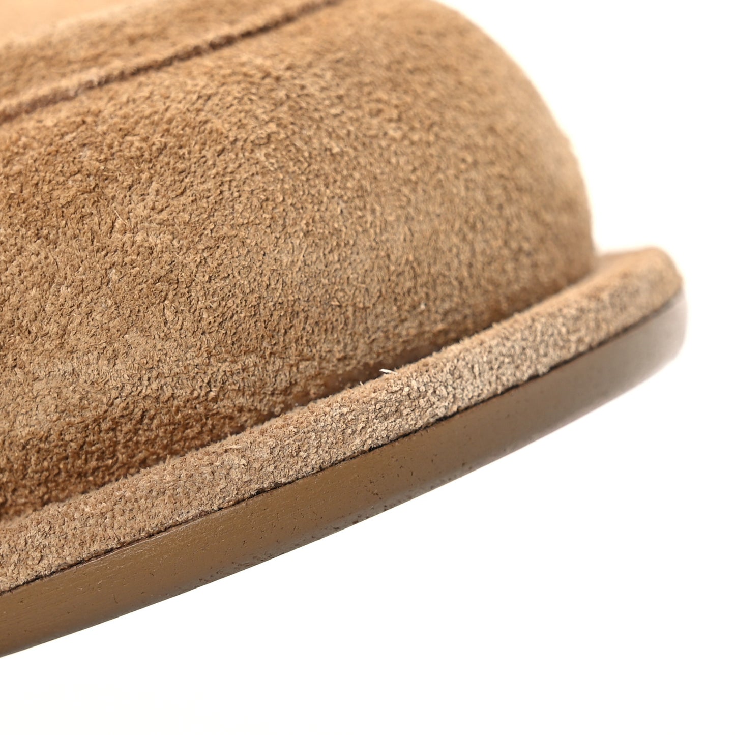 Suede Calfskin CC Loafers 37 Dark Beige