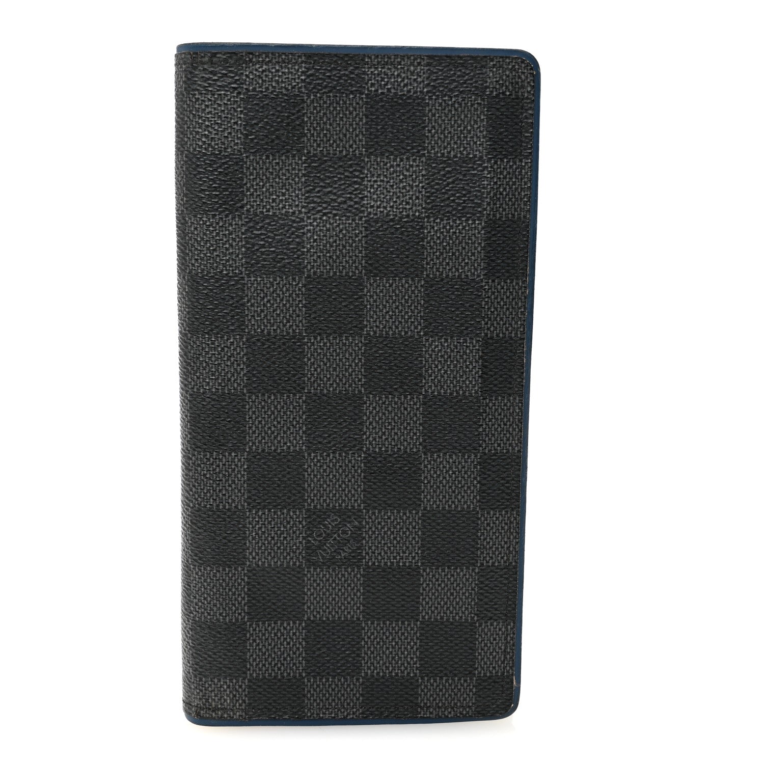 Louis Vuitton Damier Graphite Brazza Wallet Bleu Neon 1 of 9