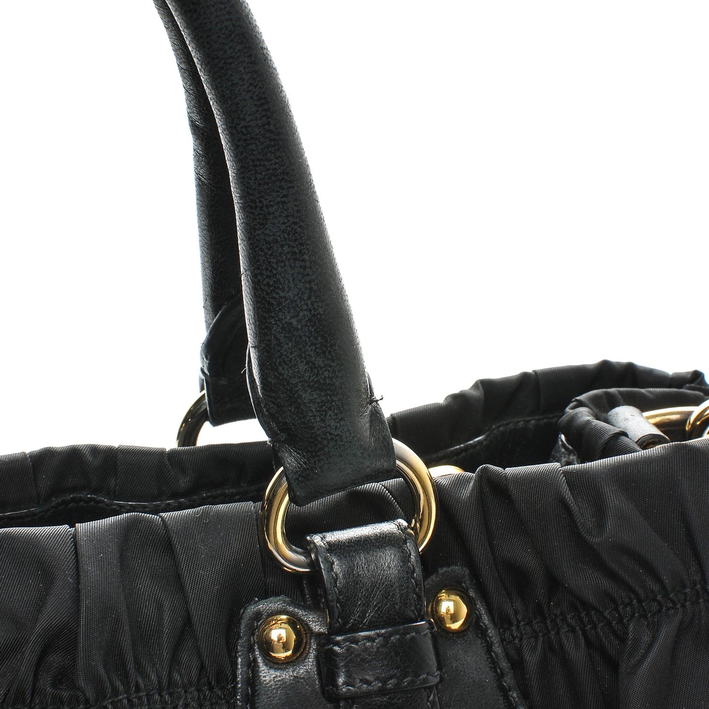 Tessuto Nylon Gaufre Tote Nero Black