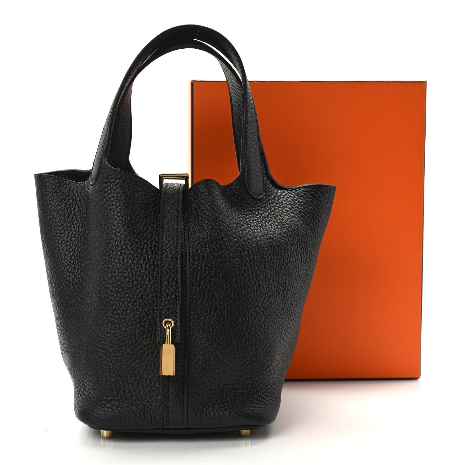 Hermes Taurillon Clemence Picotin Lock 18 PM Black 10 of 10