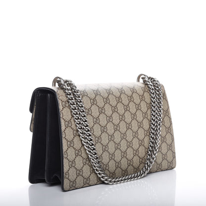 Gucci GG Supreme Monogram Small Dionysus Shoulder Bag Black 3 of 7