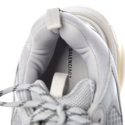 Balenciaga Fabric Mesh Clear Sole Mens Triple S Sneakers 45 Pearl Grey 7 of 7