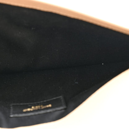 Saint Laurent Grain De Poudre Uptown Pouch Dark Beige 5 of 7