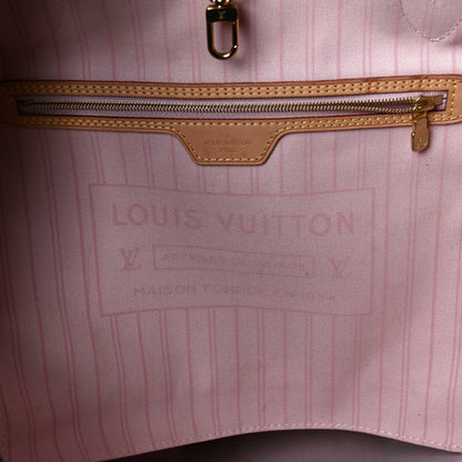 Louis Vuitton Damier Azur Neo Neverfull MM Rose Ballerine 6 of 12