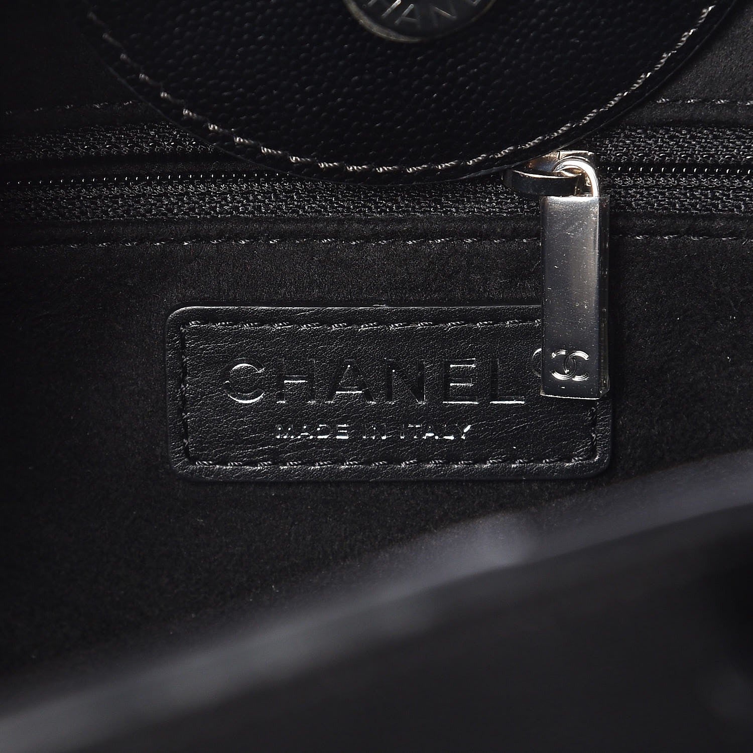 Chanel Caviar Small Studded Deauville Tote Black 6 of 8