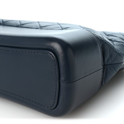 Chanel Aged Calfskin Quilted Medium Gabrielle Hobo Blue 10 of 10