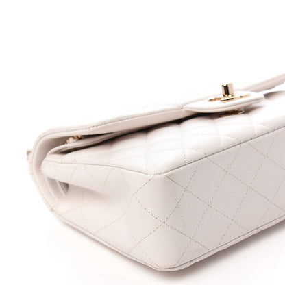 Chanel Caviar Quilted Small Double Flap White 9 of 12