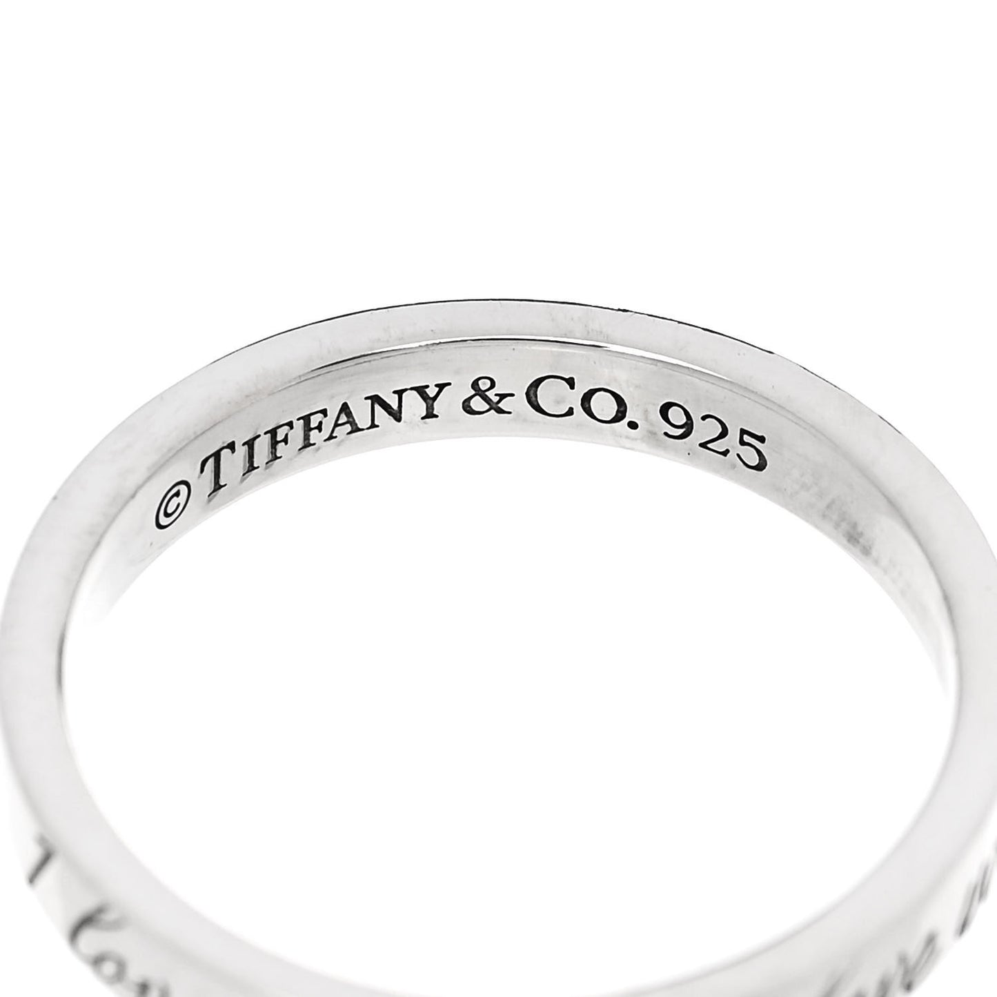 Sterling Silver Narrow Notes Ring 50 5.25