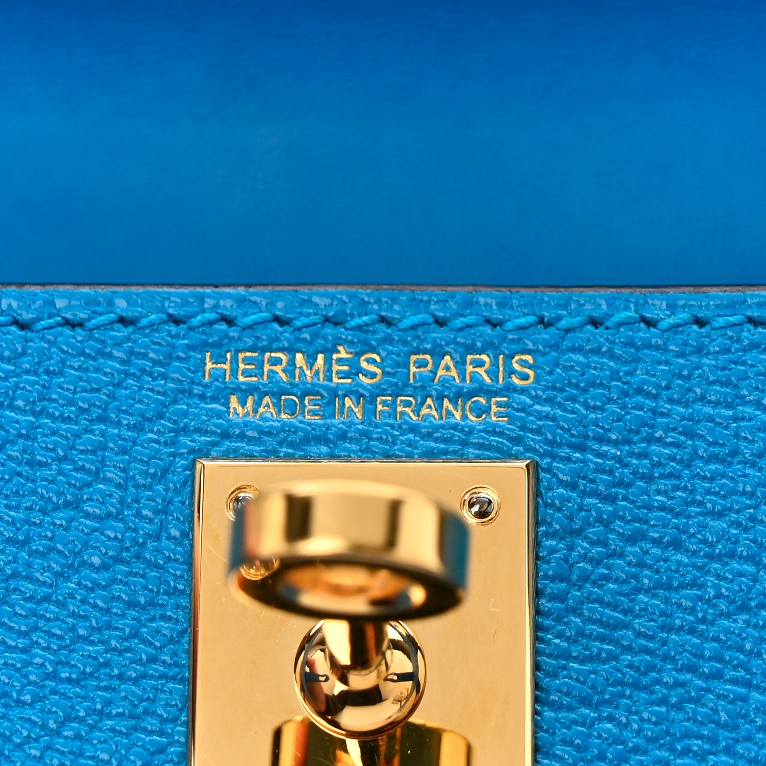 Hermes Chevre Mysore Mini Kelly Sellier 20 Bleu Frida 6 of 10