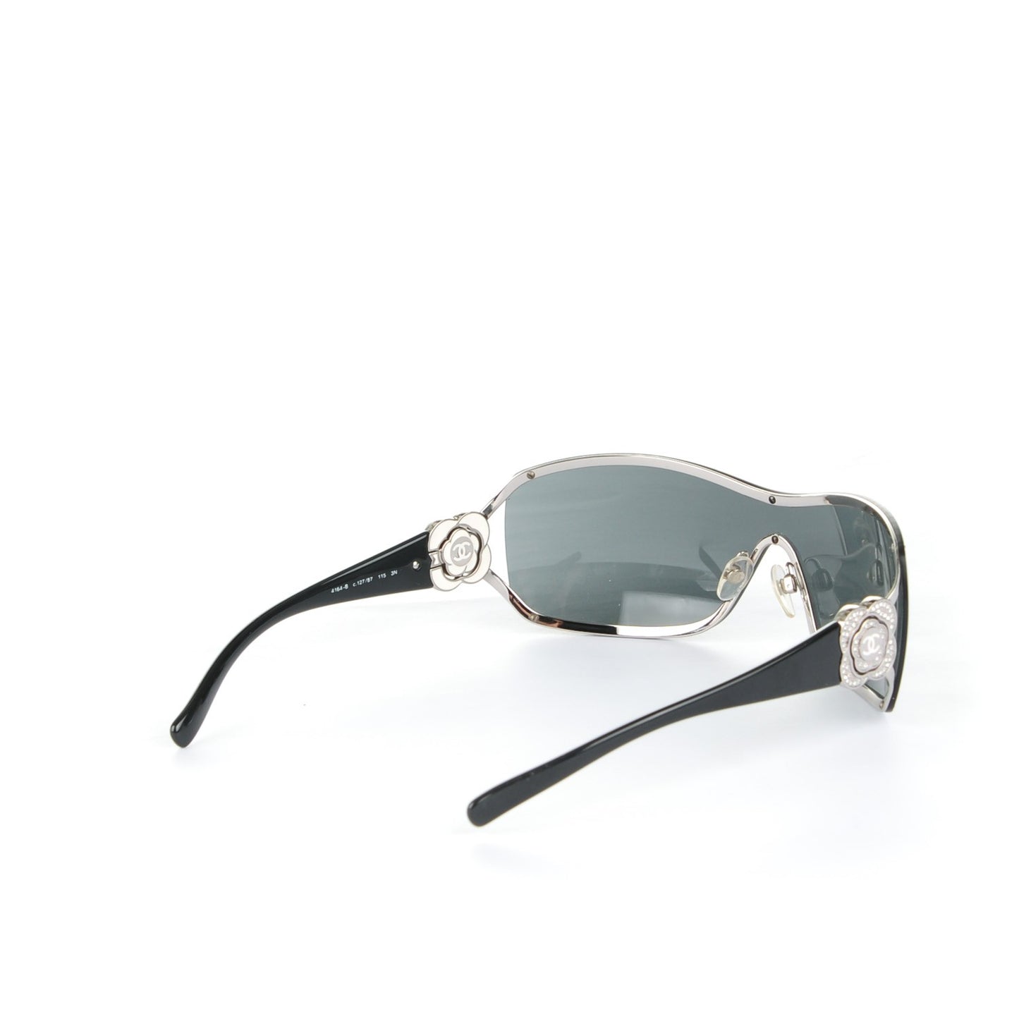 Swarovski Crystal Camellia CC Sunglasses 4164-B Black