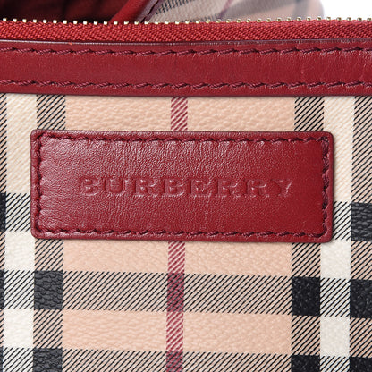 Burberry Haymarket Check Small Canterbury Tote Military Red 6 of 15