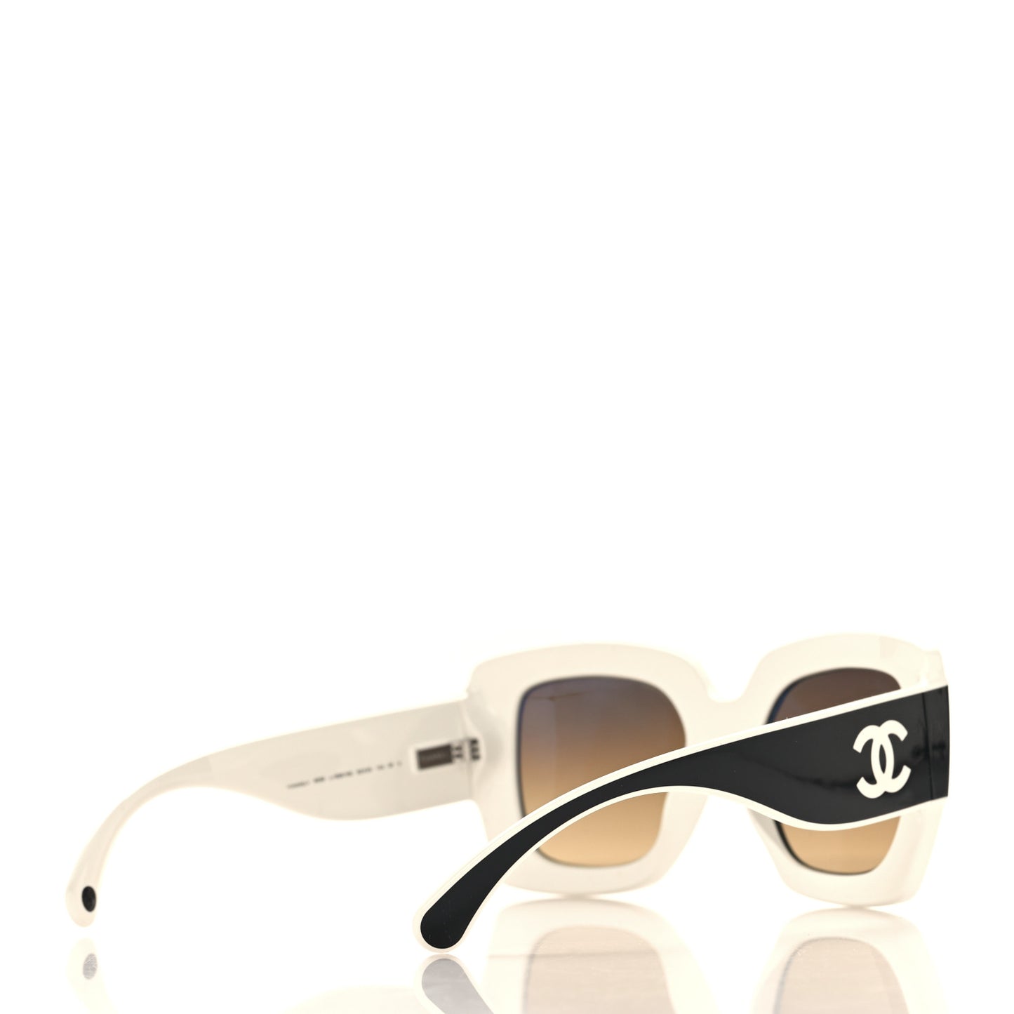 Acetate Square Sunglasses 6059 Black White