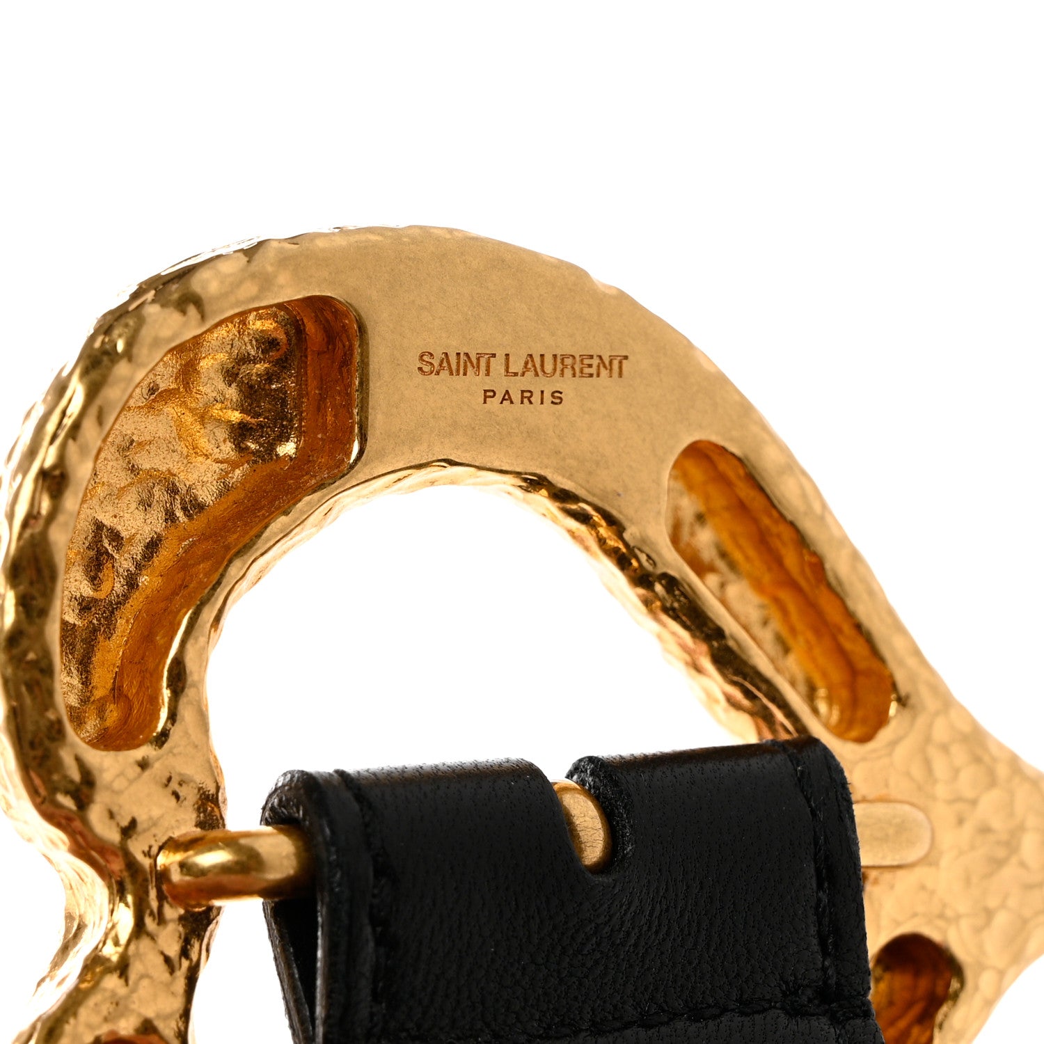 Saint Laurent Calfskin Heart Belt 75 30 Black 7 of 7