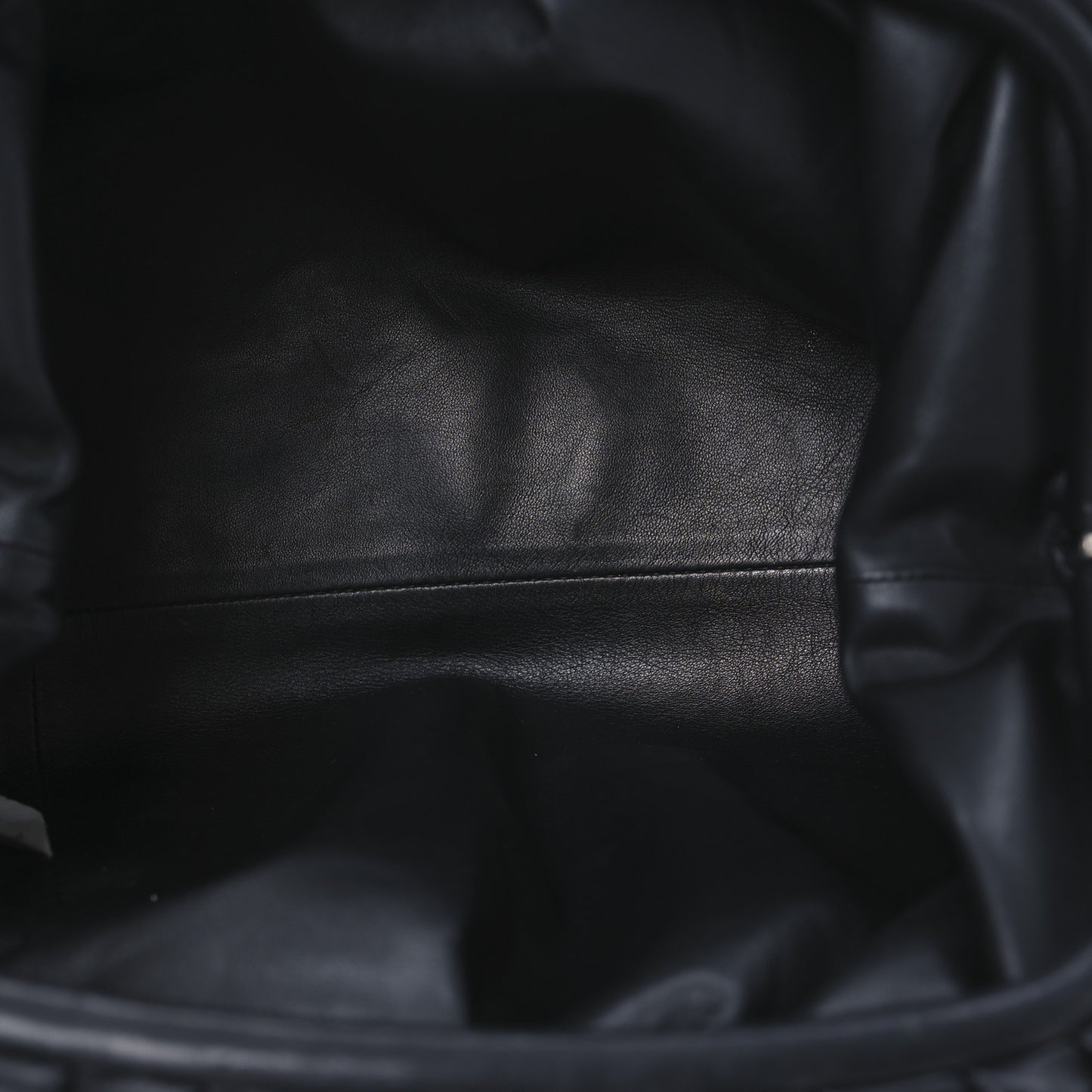 Smooth Butter Calf The Pouch Oversized Clutch Black