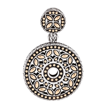 John Hardy Sterling Silver 18K Yellow Gold Batu Kawang Round Pendant 1 of 3