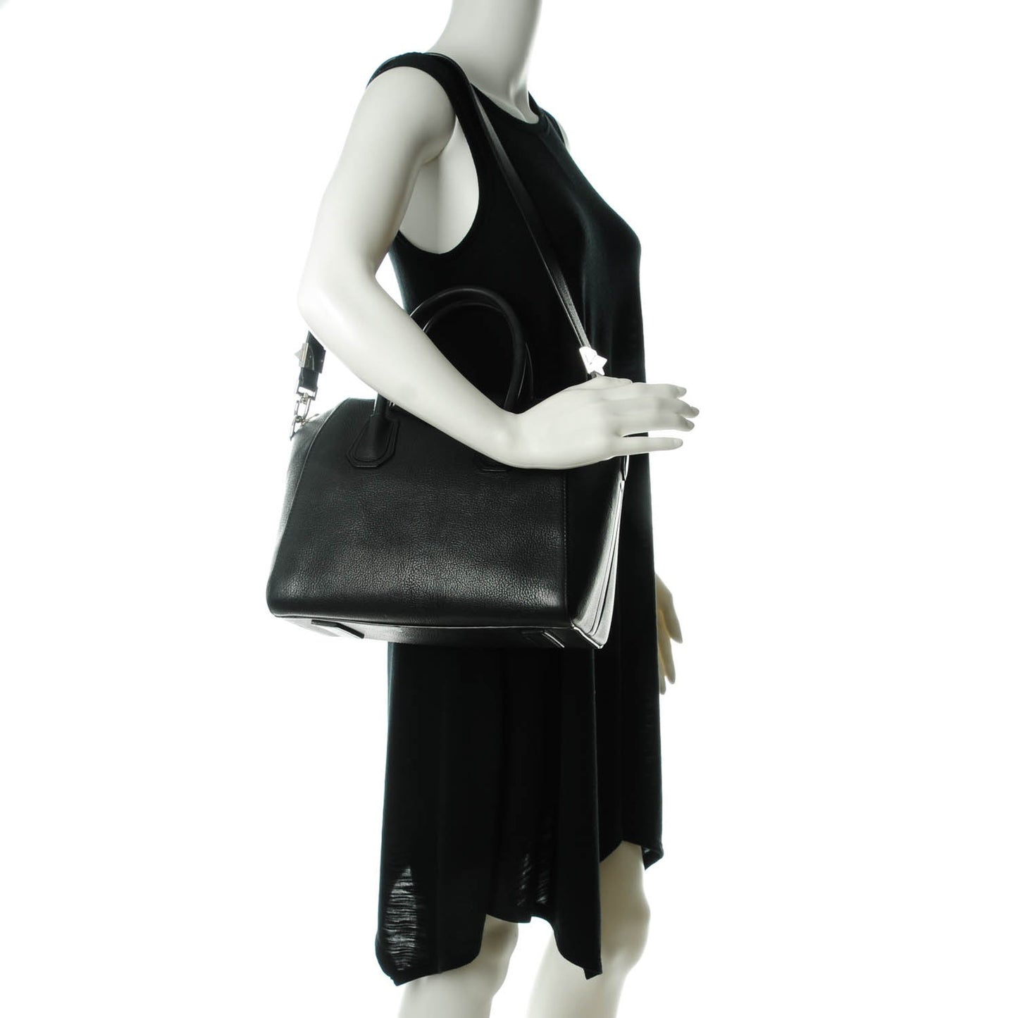 Sugar Goatskin Small Antigona Black