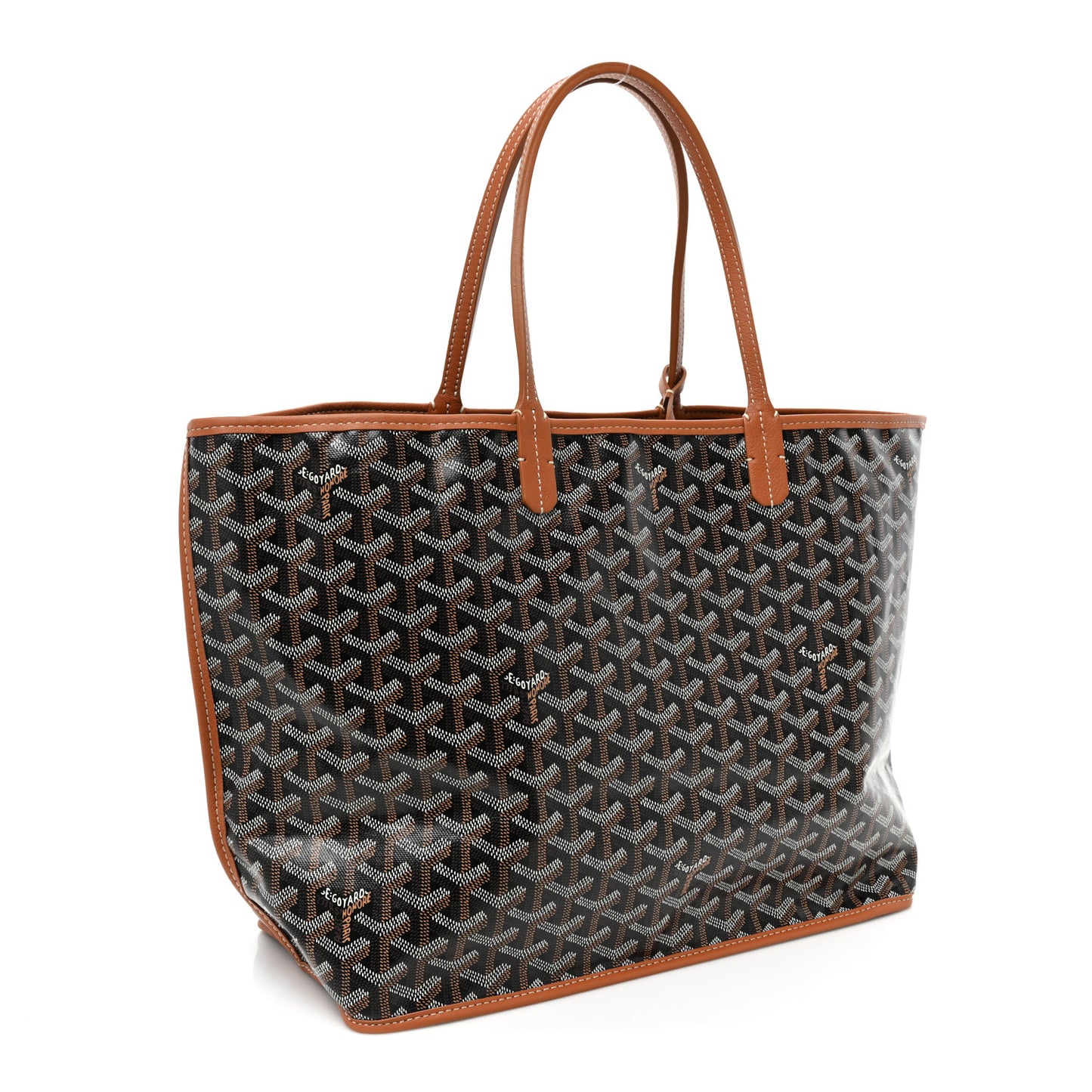 Goyardine Reversible Anjou PM Black Gold