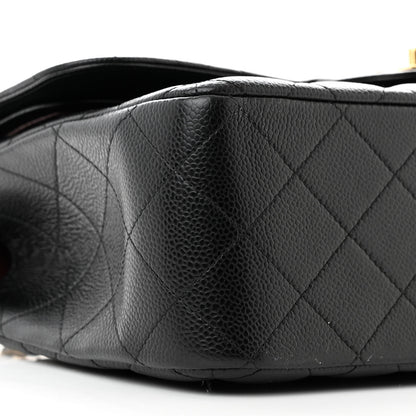 Chanel Caviar Quilted Jumbo Double Flap Black 9 of 11