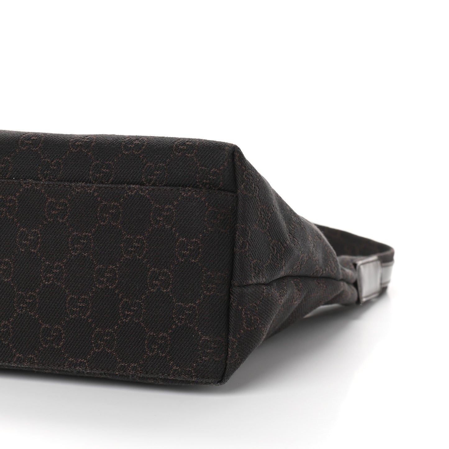 Denim Monogram Small Hobo Dark Brown