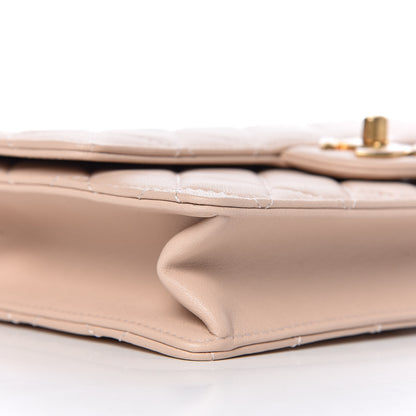 Chanel Lambskin Quilted Small Chic Pearls Flap Beige 9 of 12
