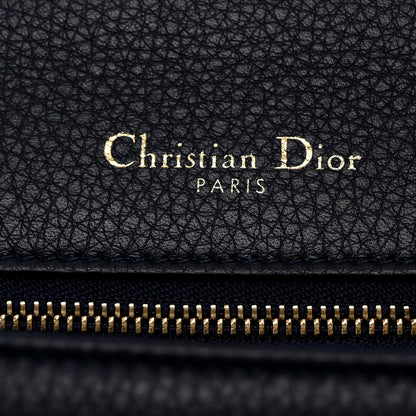 Christian Dior Grained Calfskin Medium Diorama Flap Bag Indigo Blue 6 of 10