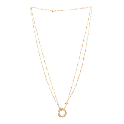 Cartier 18K Yellow Gold 2 Diamond LOVE Necklace 3 of 5