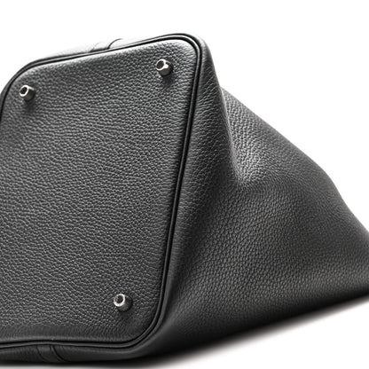 Hermes Taurillon Clemence Picotin Lock 22 MM  Black 10 of 10