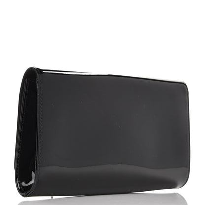 Louis Vuitton Patent Louise Clutch Black 3 of 7