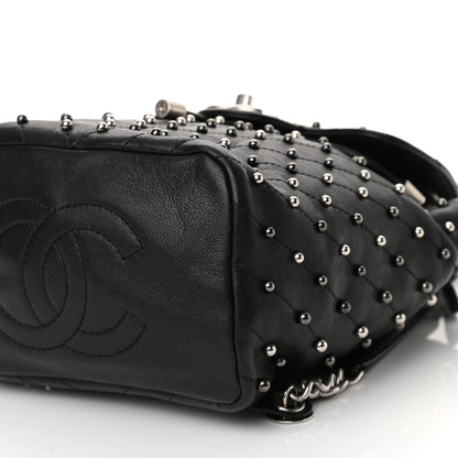 Chanel Lambskin Chevron Quilted Studded Stud Wars Backpack Black 10 of 10