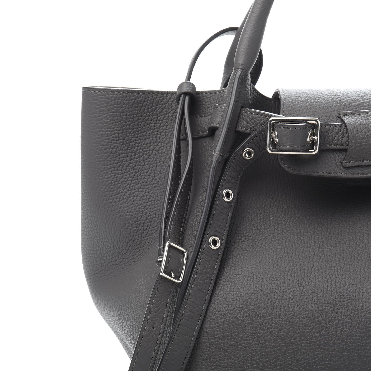 Celine Supple Grained Calfskin Long Strap Small Big Bag Gray 12 of 12