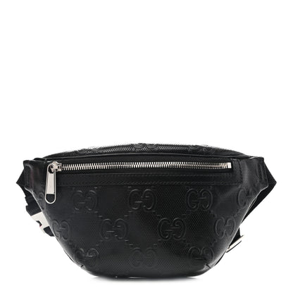 Gucci Calfskin GG Tennis Embossed Belt Bag Black 1 of 11