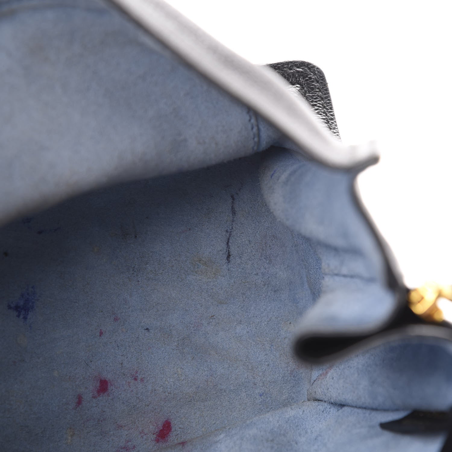 Prada Glace Calfskin Etiquette Flap Shoulder Bag Black 11 of 21