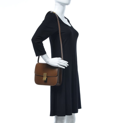 Celine Box Calfskin Medium Classic Box Flap Bag Camel 2 of 8