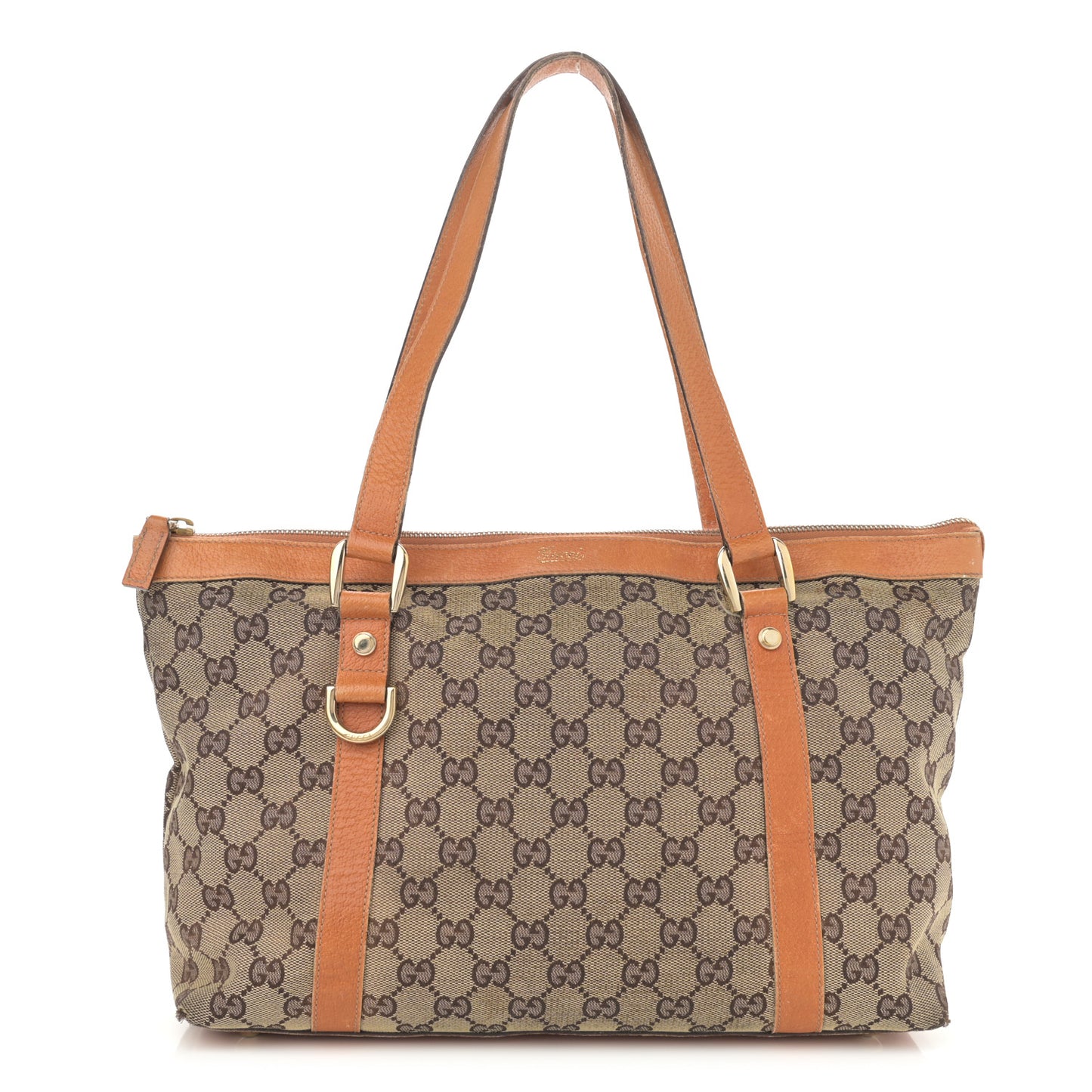 Monogram Medium Abbey Tote Tan