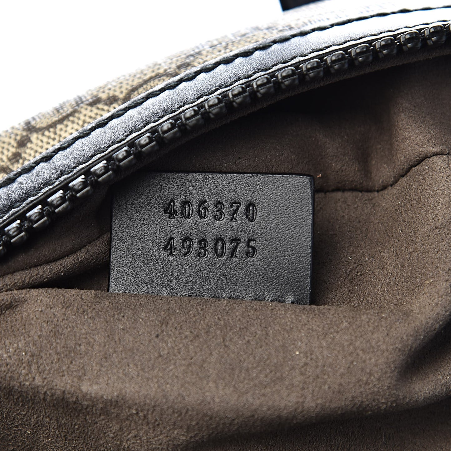 GG Supreme Monogram Medium Backpack Black
