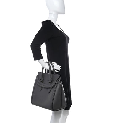 Alexander McQueen Calfskin Large Heroine Grey 2 of 19