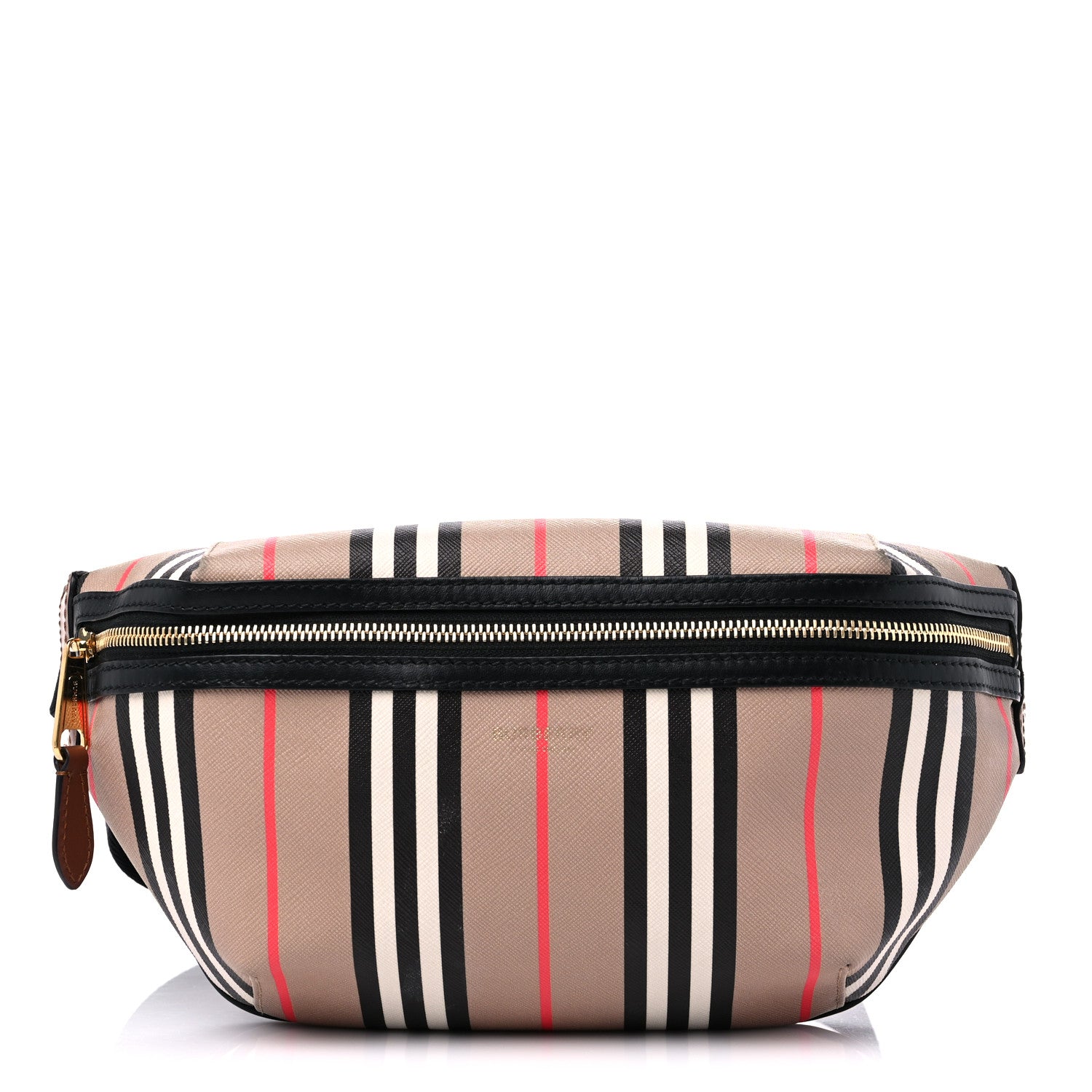 Burberry E-Canvas Icon Stripe Sonny Bum Bag Archive Beige 1 of 8