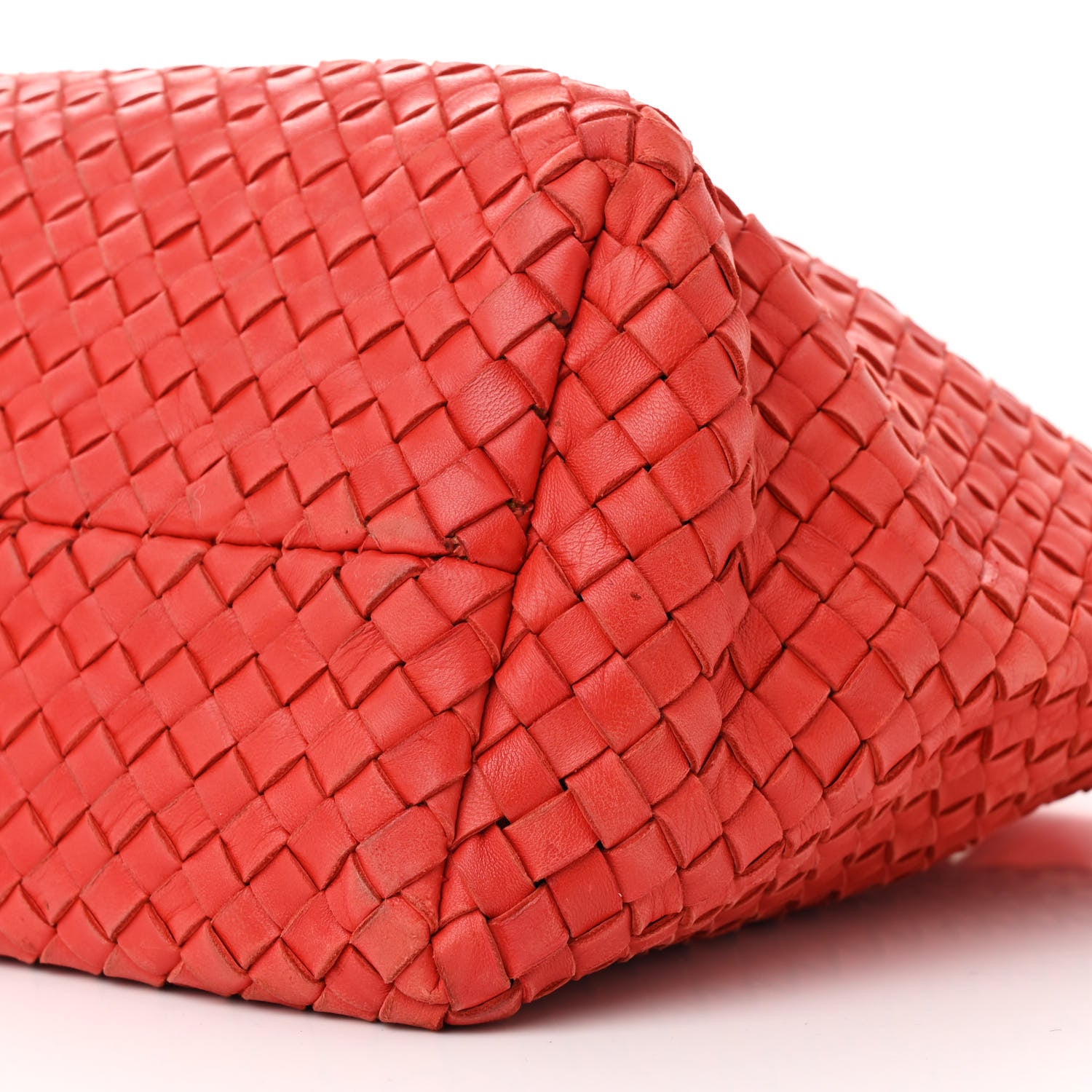 Bottega Veneta Nappa Intrecciato Mini Cabat  Red 12 of 14