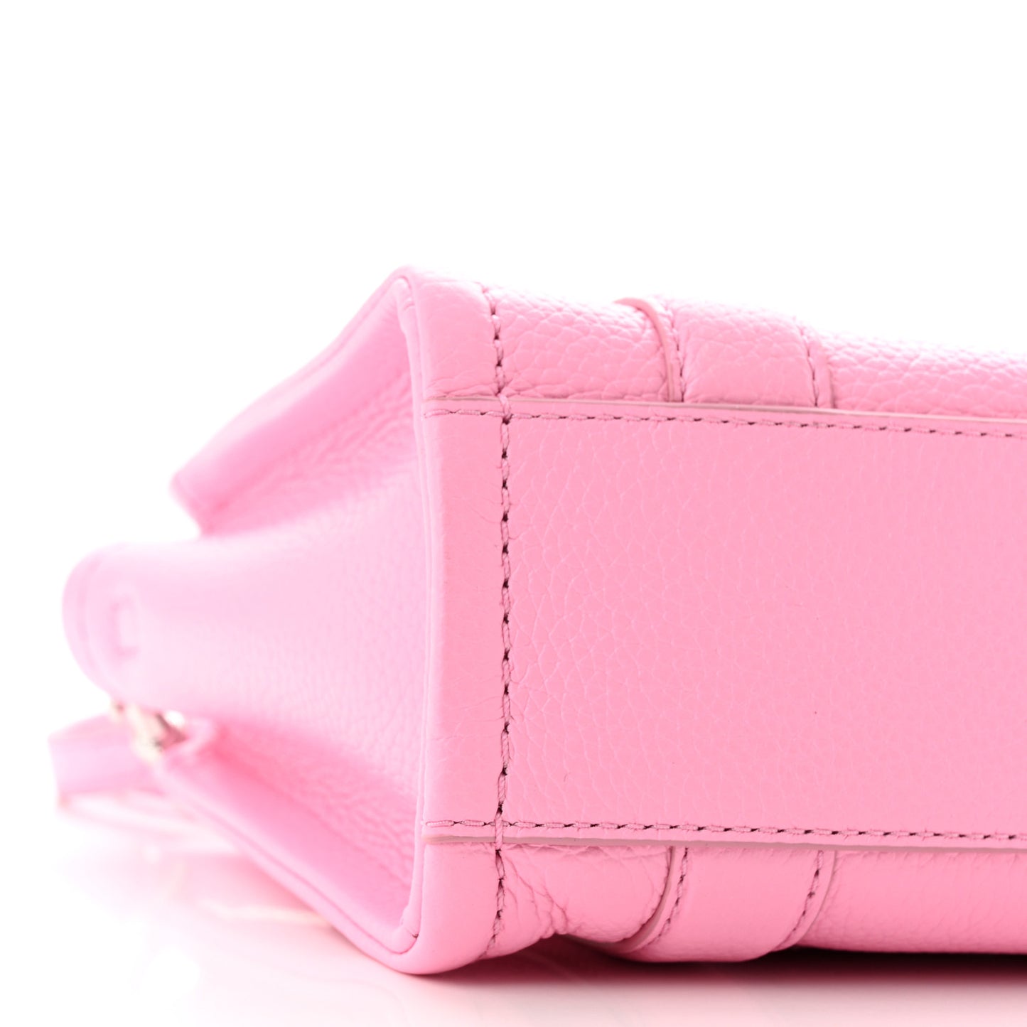 Grained Calfskin Micro The Tote Bag Fluro Candy