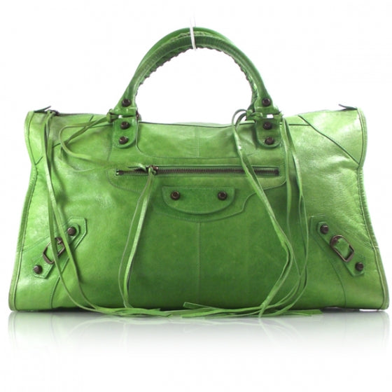 Leather WORK Tote Apple