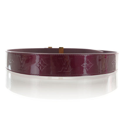 Louis Vuitton Vernis LV Facettes Belt 85 34 Rouge Fauviste 2 of 6