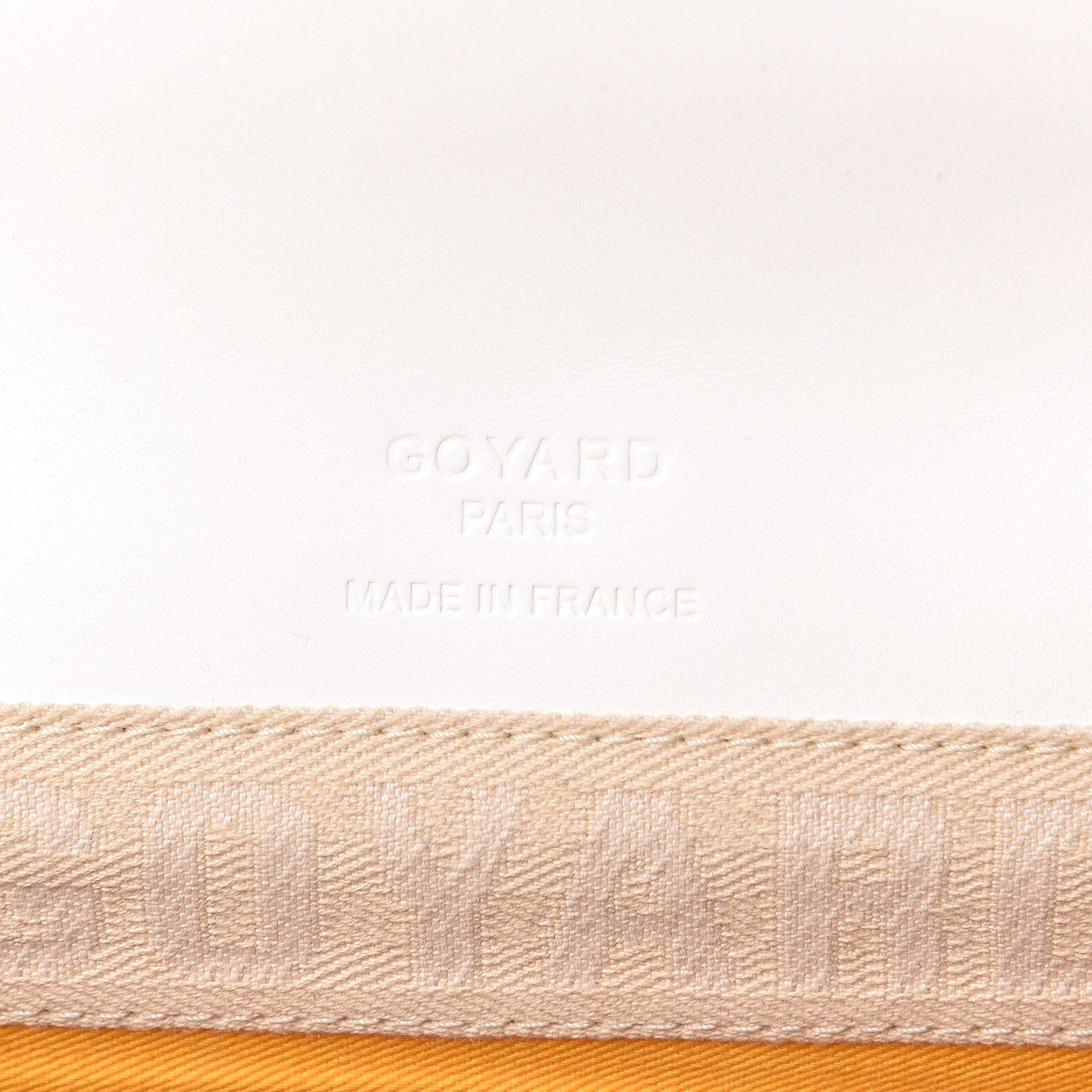 Goyard Goyardine Monte Carlo Bois Clutch White 6 of 9