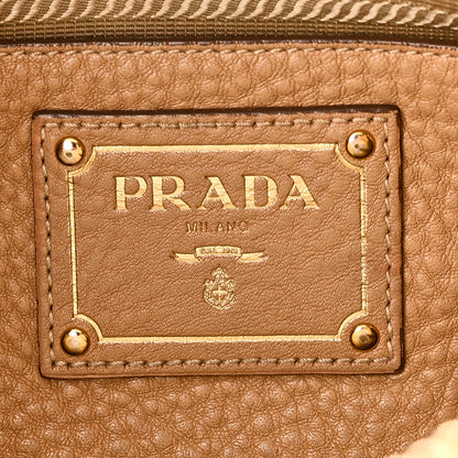 Prada Vitello Daino Shopping Satchel Caramel 6 of 9