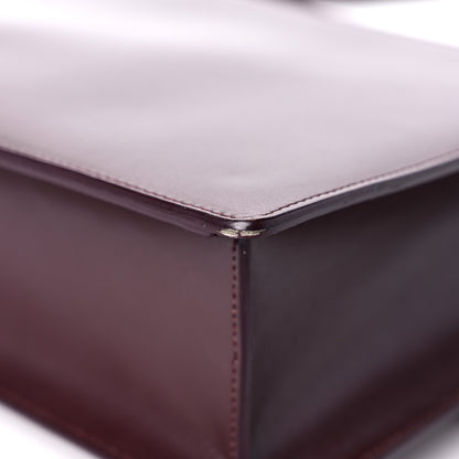 Saint Laurent Calfskin Large Highschool Satchel Burgundy 11 of 16