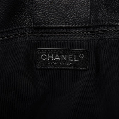 Chanel Calfskin Cerf Executive Shopper Tote Black 8 of 9