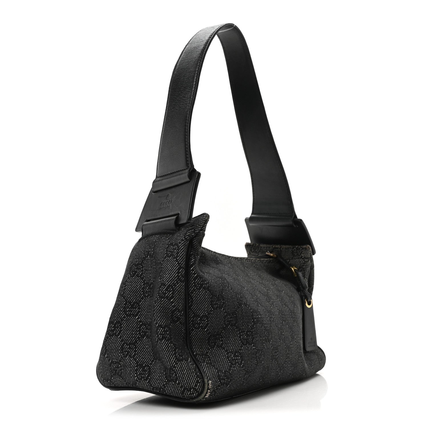 Gucci Monogram GG Signature Shoulder Bag Black 3 of 10